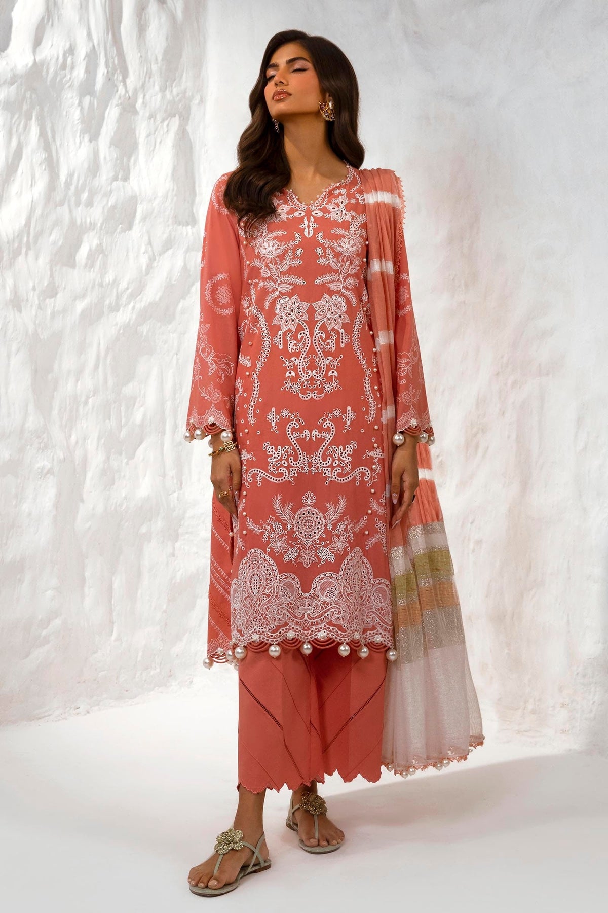 Sana Safinaz Luxury Muzlin Lawn Embroidered - M242-015B-DF