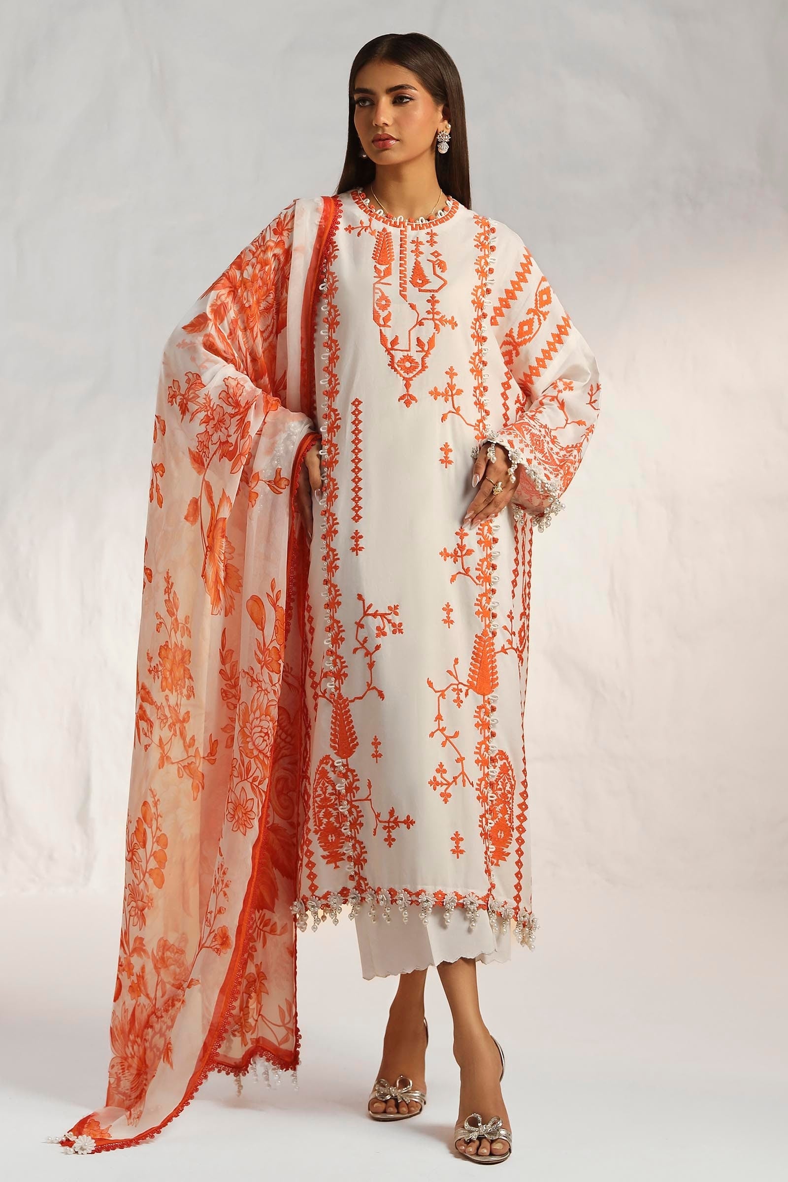 Sana Safinaz Luxury Muzlin Lawn Embroidered - M242-017B-CJ