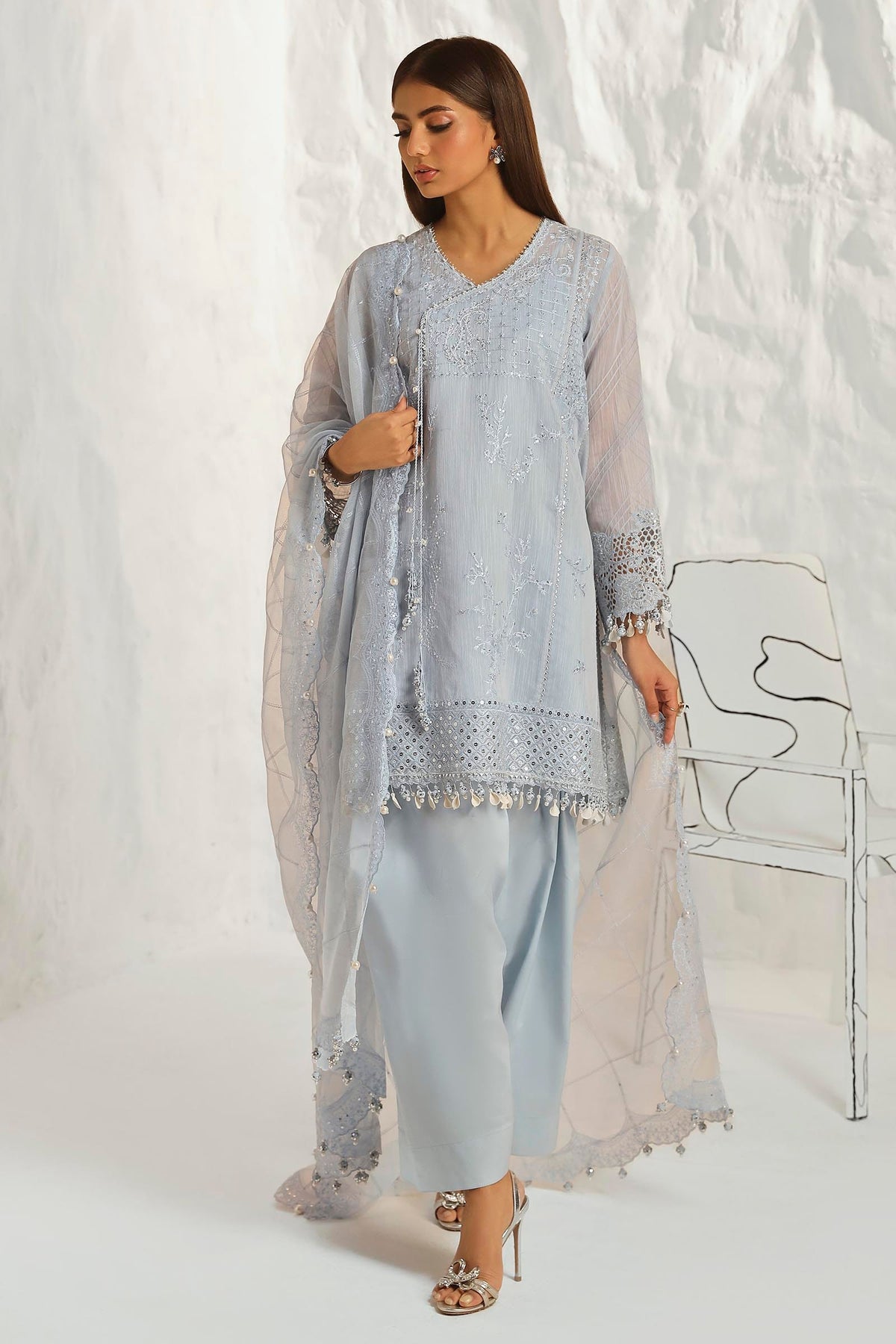 Sana Safinaz Luxury Muzlin Lawn Embroidered - M242-020A-CV