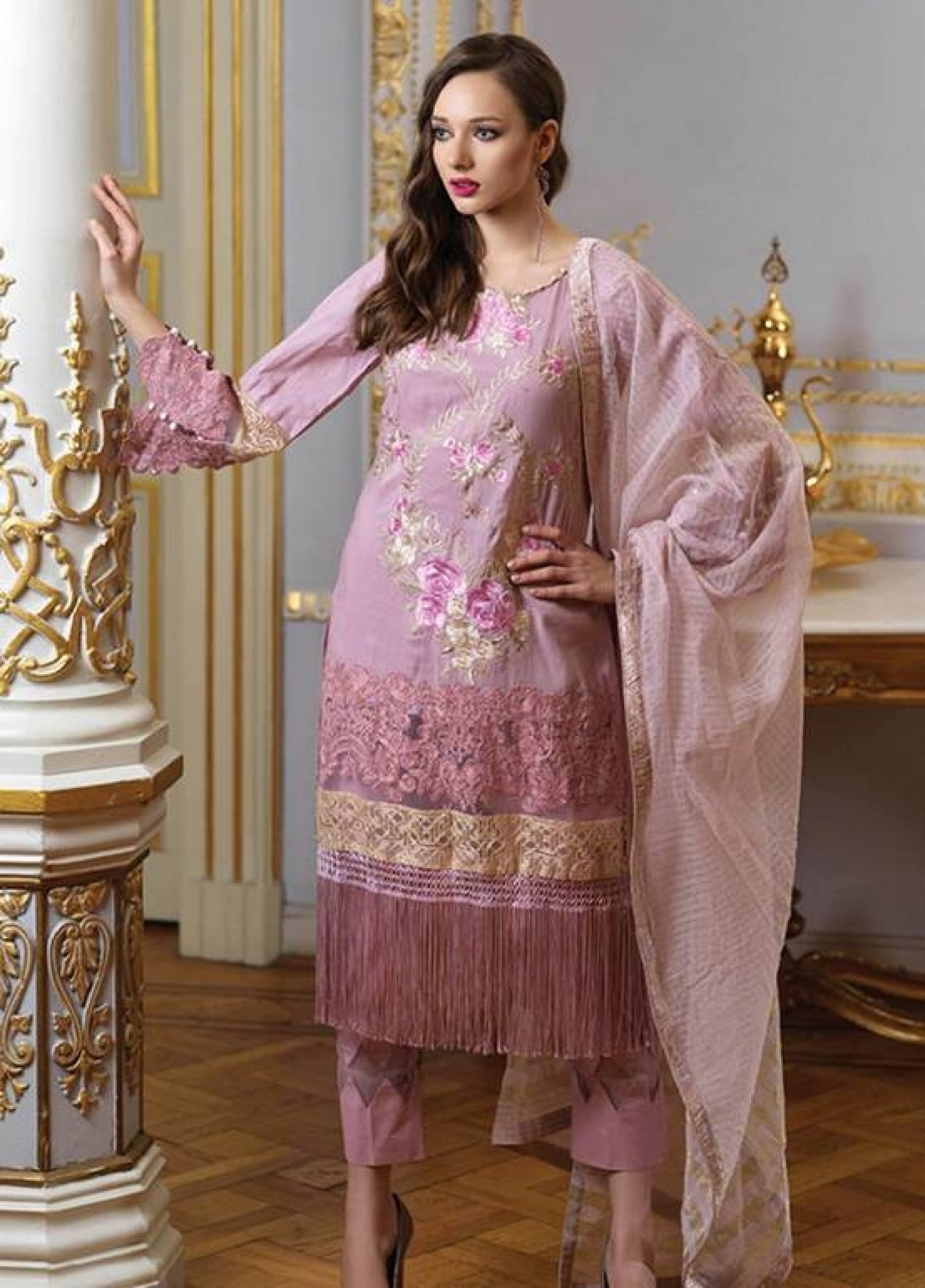 Mahiymaan By Alzohaib Luxury Lawn Embroidered - MHY-10