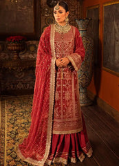Makhmal By Asim Jofa Embroidered Velvet Unstitched Suit 3 Piece AJ23MK AJMM-10 - Wedding Collection