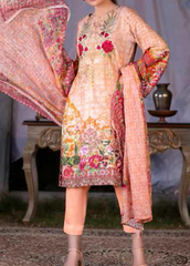 Maria by Zebaish Embroidered Karandi Unstitched 3 Piece Suit - 07