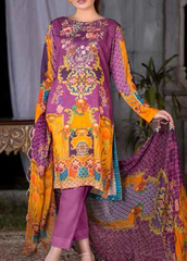 Maria by Zebaish Embroidered Karandi Unstitched 3 Piece Suit - 09