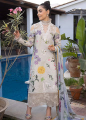 Meraki By Asifa and Nabeel Embroidered Lawn Suits Unstitched 3 Piece AN24M2 MK-16 Sarmayi - Summer Collection-