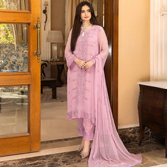 Merakish Luxury Chiffon Embroidered'23 - ST23-MK5 03 Purple Pel