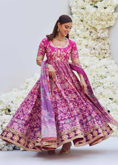 Mina Hasan Embroidered Raw Silk Suit Unstitched 3 Piece Nisha - Formal Collection