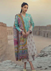 Mizaj By Tena Durrani Embroidered Jacquard Suits Unstitched 3 Piece TD21M 05 Firoza