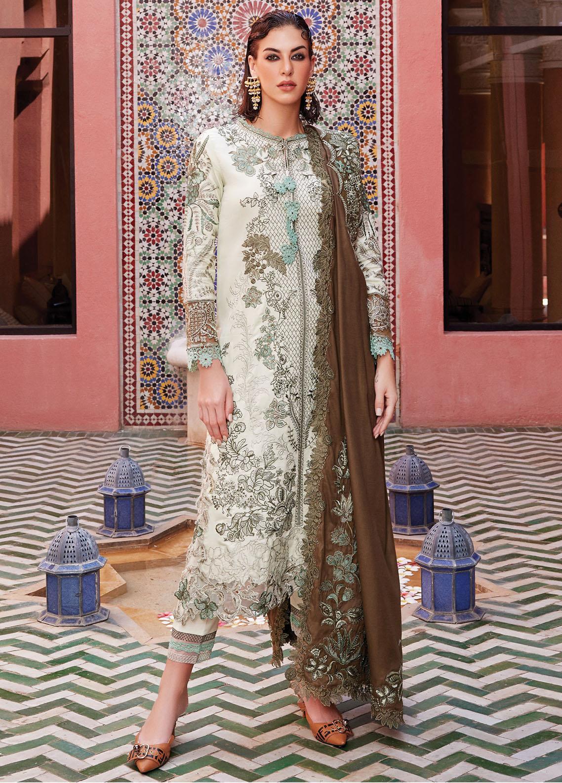 Mushq - Moroccan Dream Embroidered Suits Unstitched 3 Piece MQ23MD MNW-05 Anisah - Winter Collection