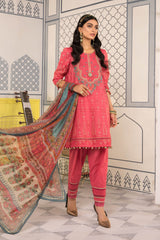 Maria.B M-Prints Embroidered Pink - 11B