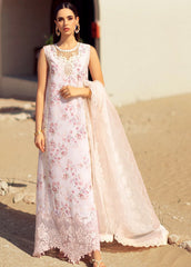 Noor by Saadia Asad Embroidered Lawn Suit Unstitched 3 Piece NSA24ELL D-05 - Summer Collection