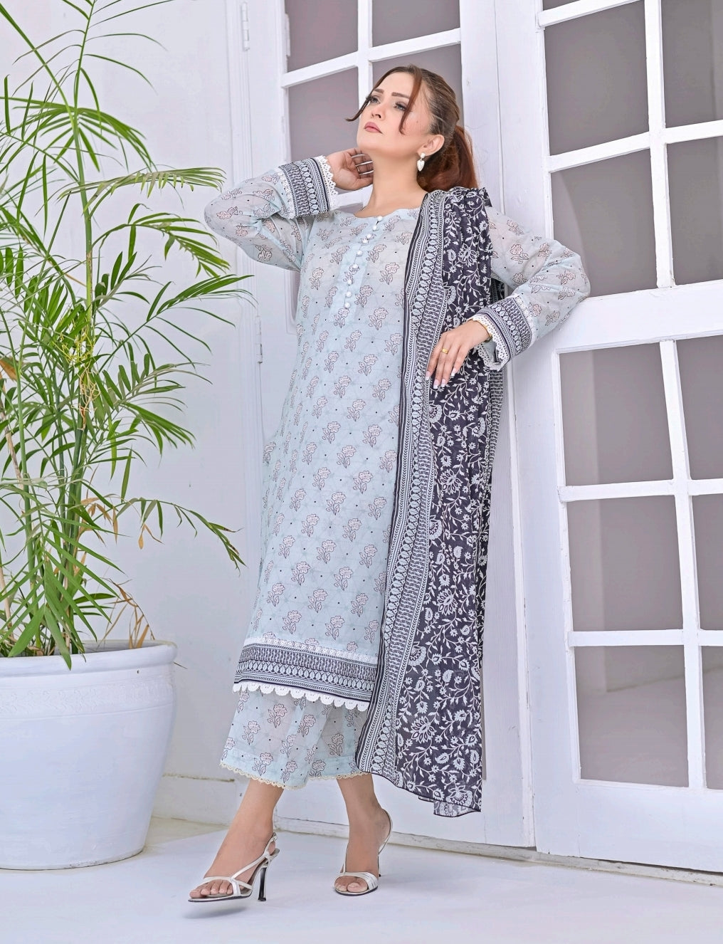 Kayseria Luxury Lawn Prints 3Pc Unstitched Collection - 07