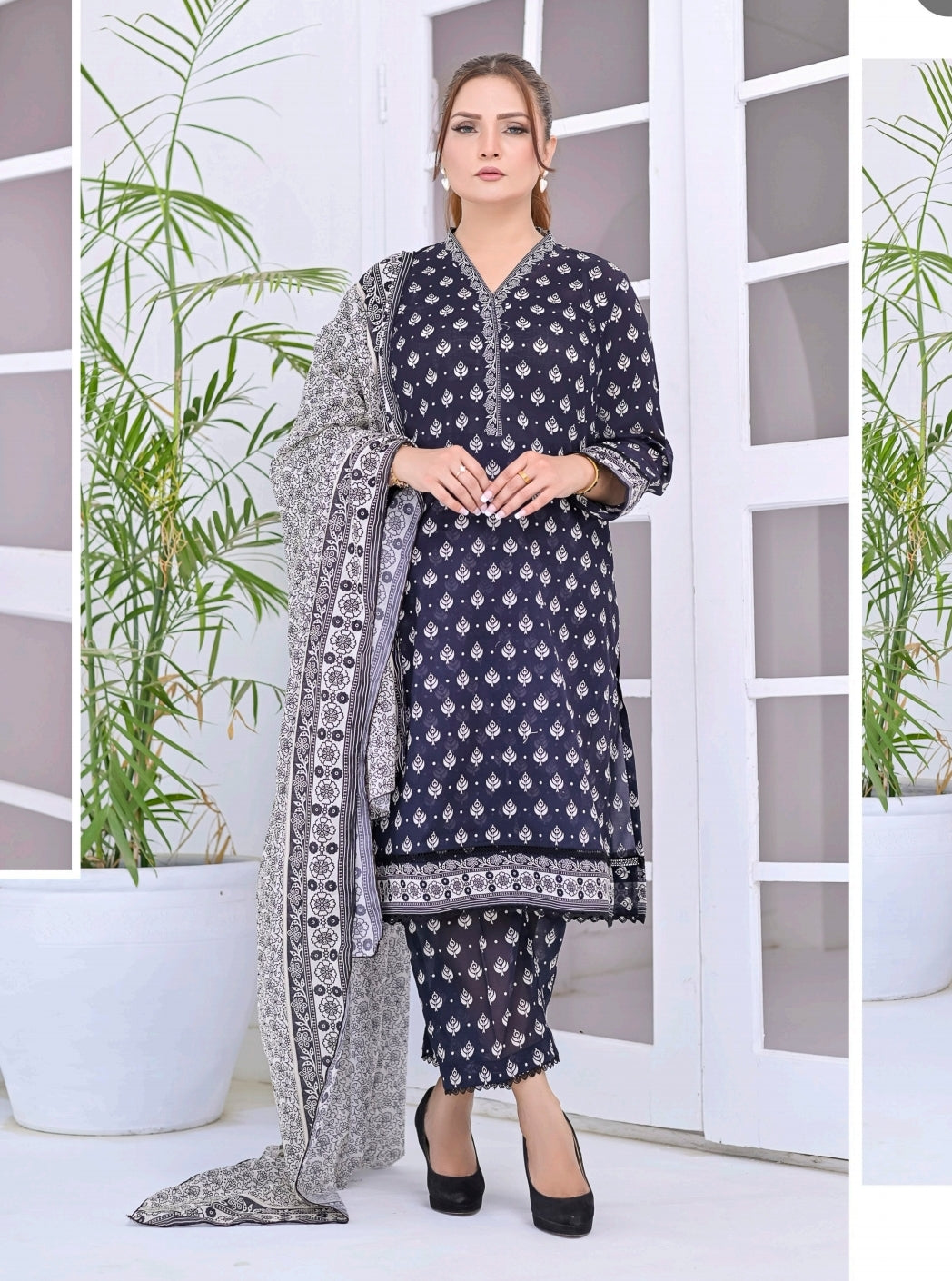 Kayseria Luxury Lawn Prints 3Pc Unstitched Collection - 08
