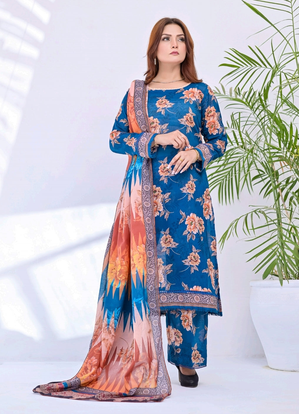 Kayseria Luxury Lawn Prints 3Pc Unstitched Collection - 01