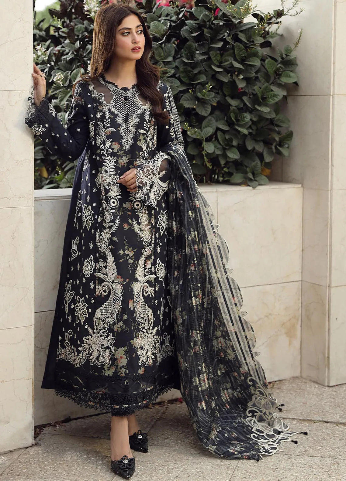 Qalamkar Embroidered Lawn Suit Unstitched 3 Piece QLM24F PS-07 Hamna - Festive Collection-