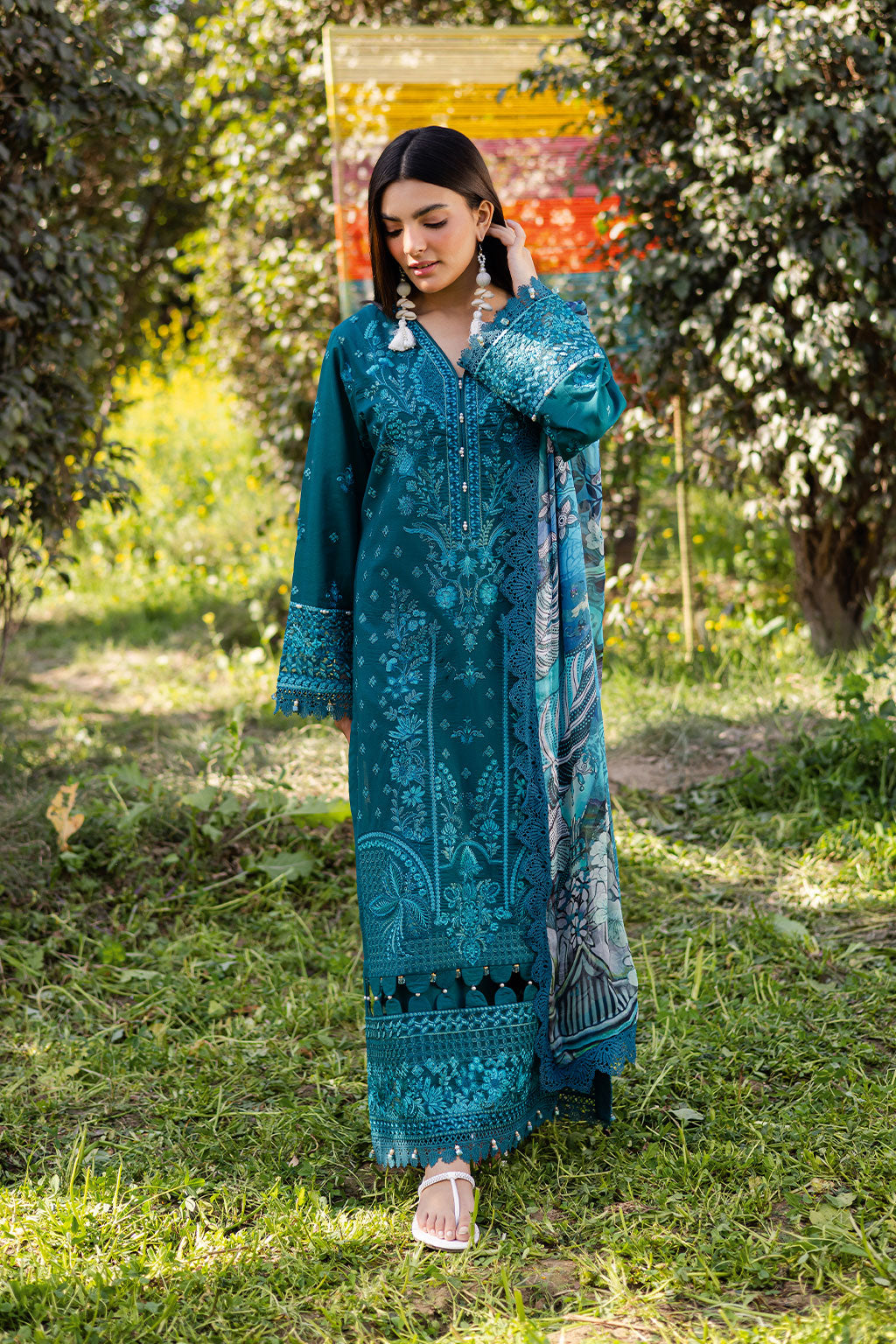 Ramsha - Riwayat Luxury Lawn Embroidered 3PC Un-Stitched Suits - RY25-1206