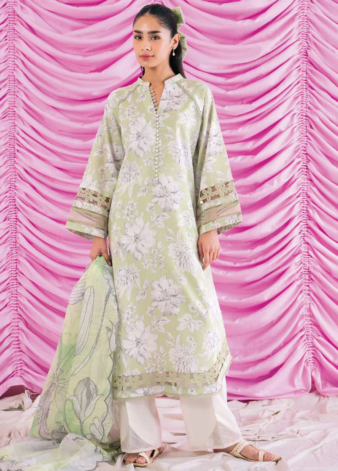Rinesa By Ayzel Embroidered Lawn Suit Unstitched 3 Piece AAF24R D-11 Erin - Summer Collection