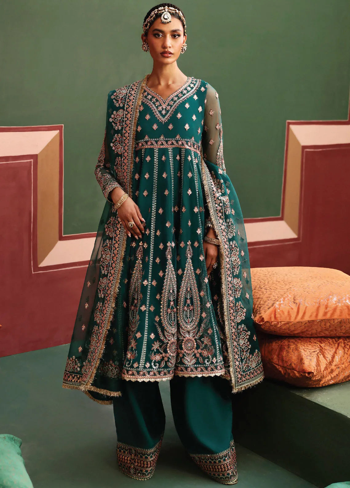 Shehnai By Afrozeh Embroidered Suit Unstitched 3 Piece AF24SW AFS-24-01 Shaista - Formal Collection-
