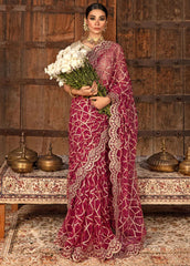 Shehnaiya By Rang Rasiya Embroidered Raw Silk Unstitched Saree RR23SH D-06 Nafisa - Wedding Collection