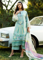Sadaf Fawad Khan Embroidered Lawn Suits Unstitched 3 Piece SDF25S D-3A Mid Summer Evening - Summer Collection