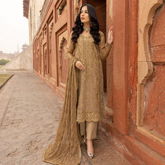 Sonia Umer - Sunheri Jora – Embroidered Silk Net Unstitched 3Pc Suit
