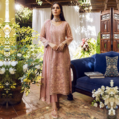 Sonia Umer - Gulabi Rang – Embroidered Silk Net Unstitched 3Pc Suit