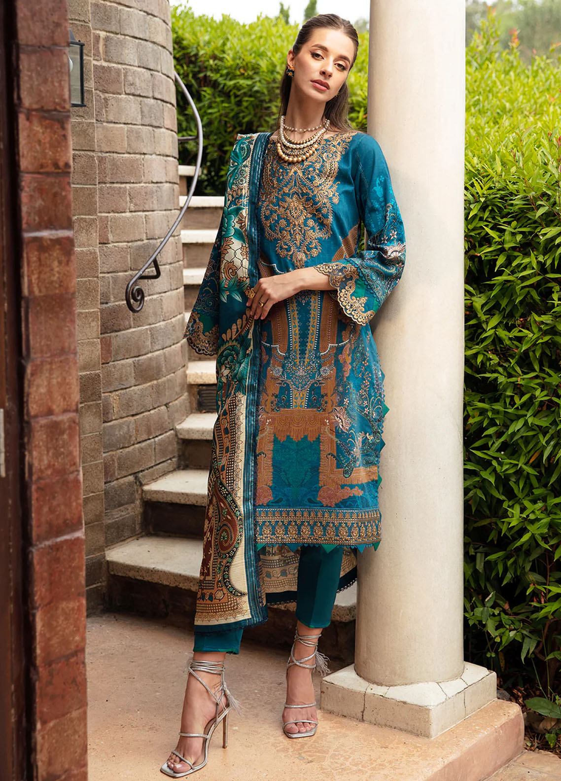 Gulaal Embroidered Lawn Suits Unstitched 3 Piece GL24SB D-03 Esila - Spring Summer Collection