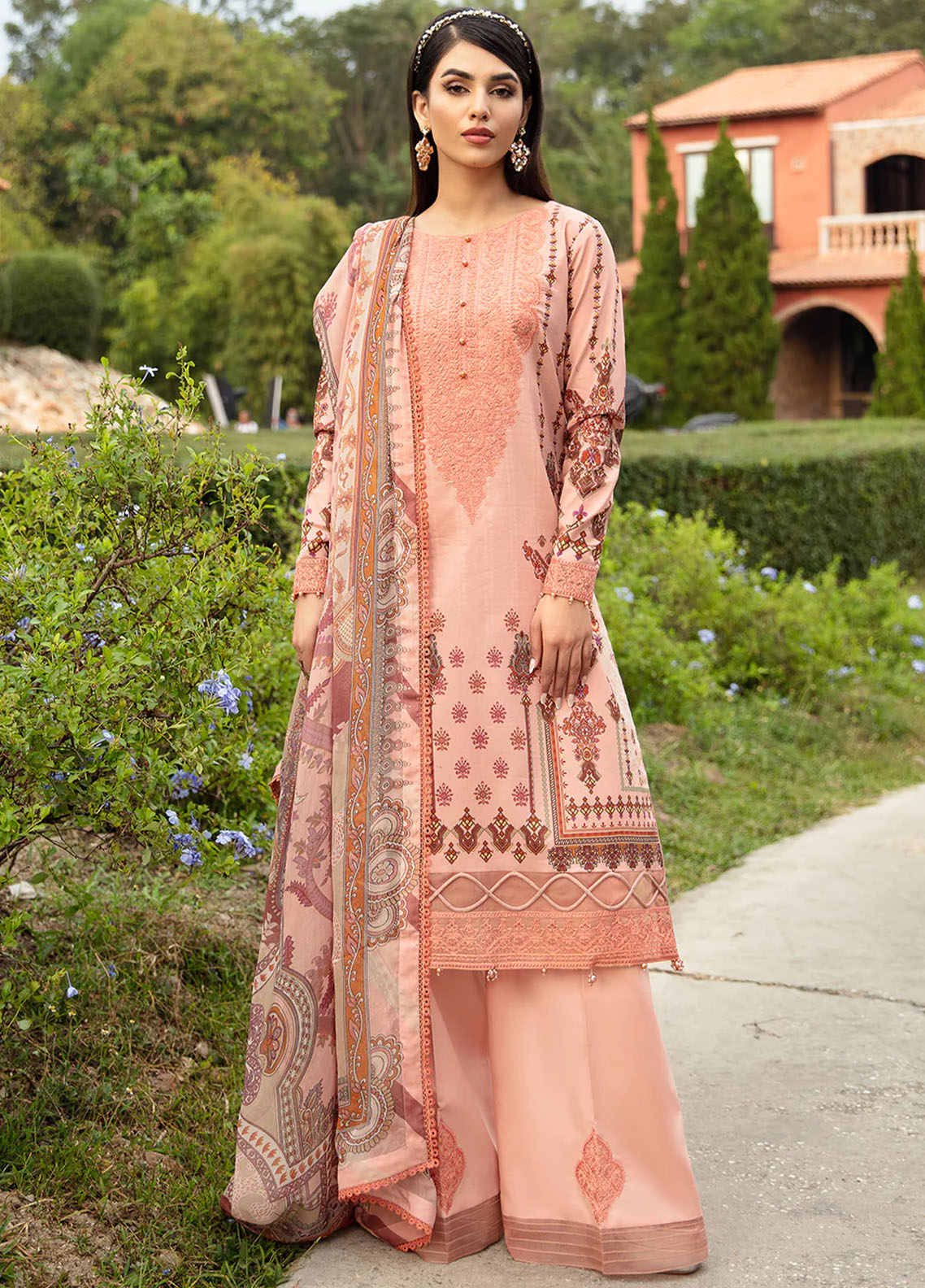 Gulaal Embroidered Lawn Suits Unstitched 3 Piece GL24SB D-12 Hestia - Spring Summer Collection