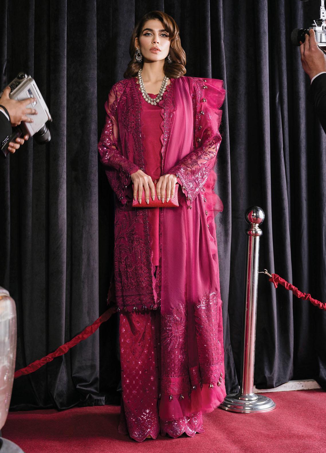 Starlet By Afrozeh Embroidered Suits Unstitched 3 Piece AF23ST ASOS-V1-07 Periwinkle - Luxury Collection