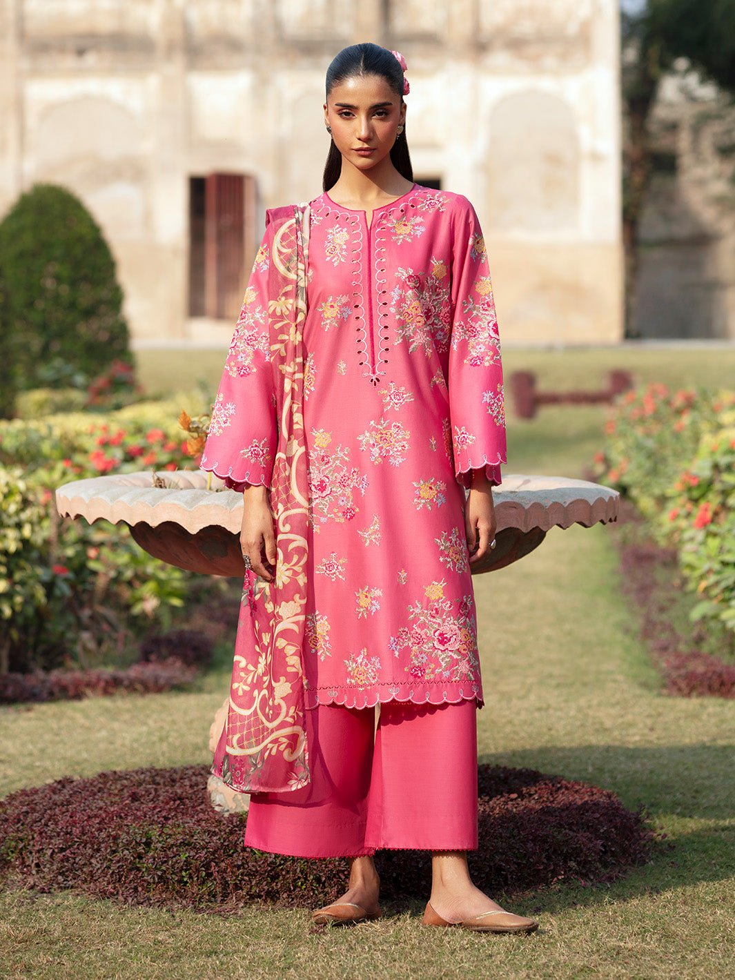 Deyar - Rumi Luxury Unstitched Embroidered Lawn 3 Piece Suit - Sukhan – Summer Collection