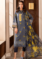 Al-Zohaib Sunshine Bloom Schiffli Embroidered Lawn Suits with Embroidered Chikankari Schiffli Dupatta Unstitched 3 Piece AZS25SB S-02 - Summer Collection