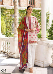 Tahra By Zainab Chottani Embroidered Lawn Suits Unstitched 3 Piece TZC23L Whipsy Lush 8B - Summer Collection-