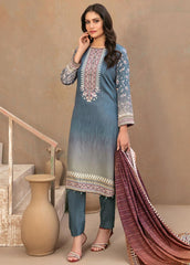 Tawakkal Fabrics Printed Satin Suits Unstitched 3 Piece TWF23ST D-9738 - Winter Collection