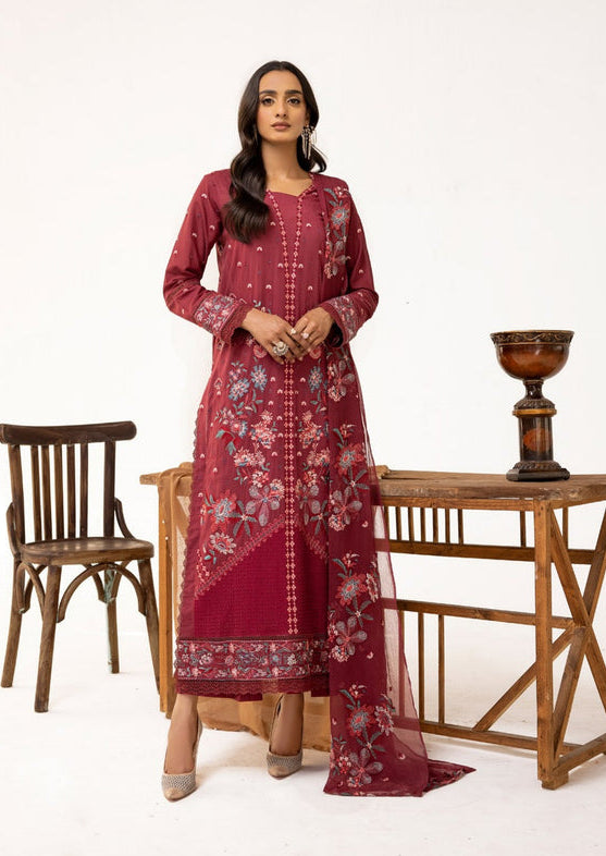 Khoobsurat - Vantage Embroidered Swiss Lawn Suits Unstitched 3 Piece KSV25 V-01– Luxury Collection