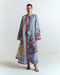 Jugnu by Hussain Rehar Embroidered Lawn Suits Unstitched 3 Piece HRR25JSS Nyami - Summer Collection