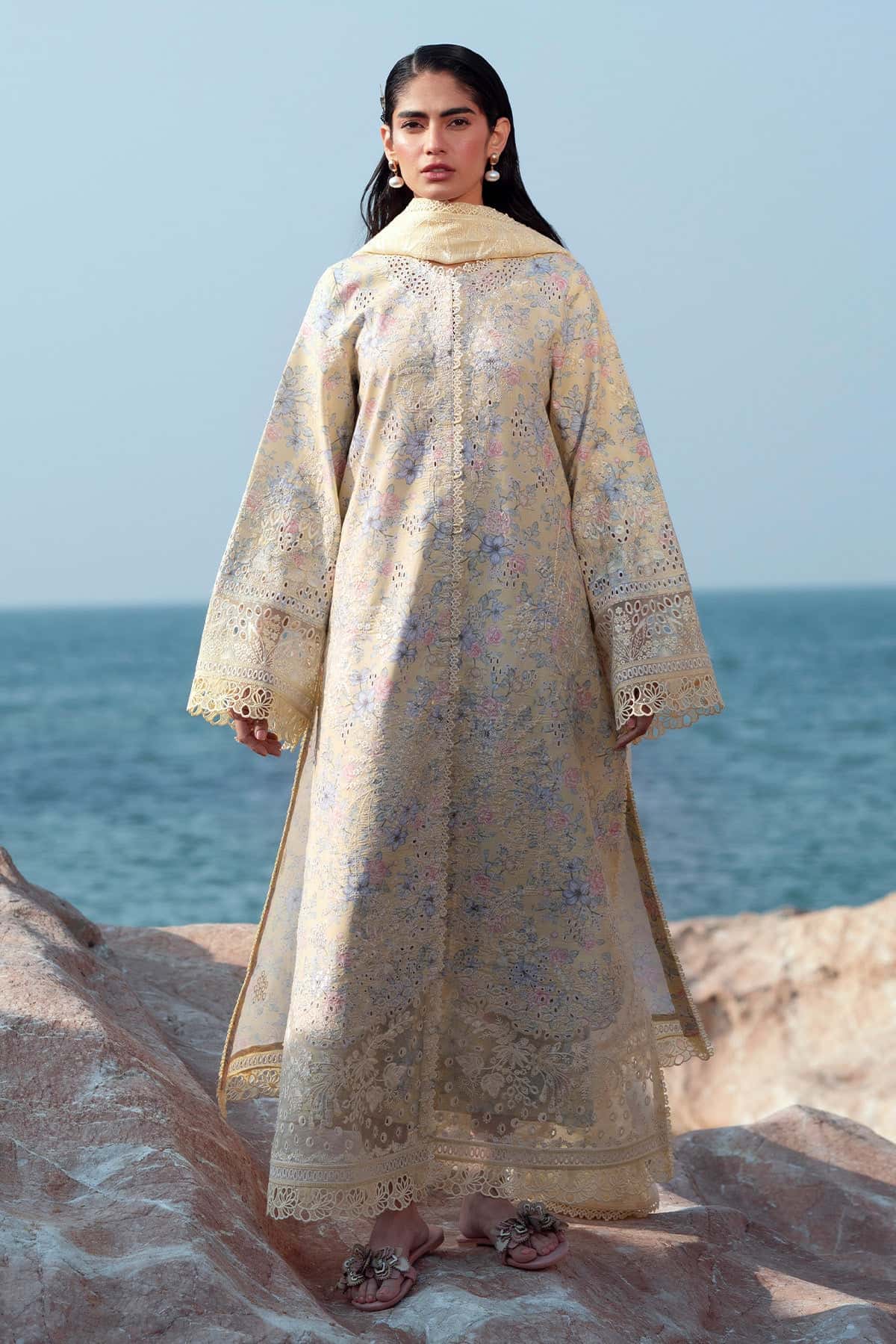 Summer Together by Afrozeh Embroidered Lawn Suits Unstitched 3 Piece AF25ST D-08 Baroque - Summer Collection