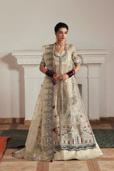 Afrozeh Embroidered Organza Suits Unstitched 3 Piece AF25SA D-02 Shahnaz - Wedding Collection