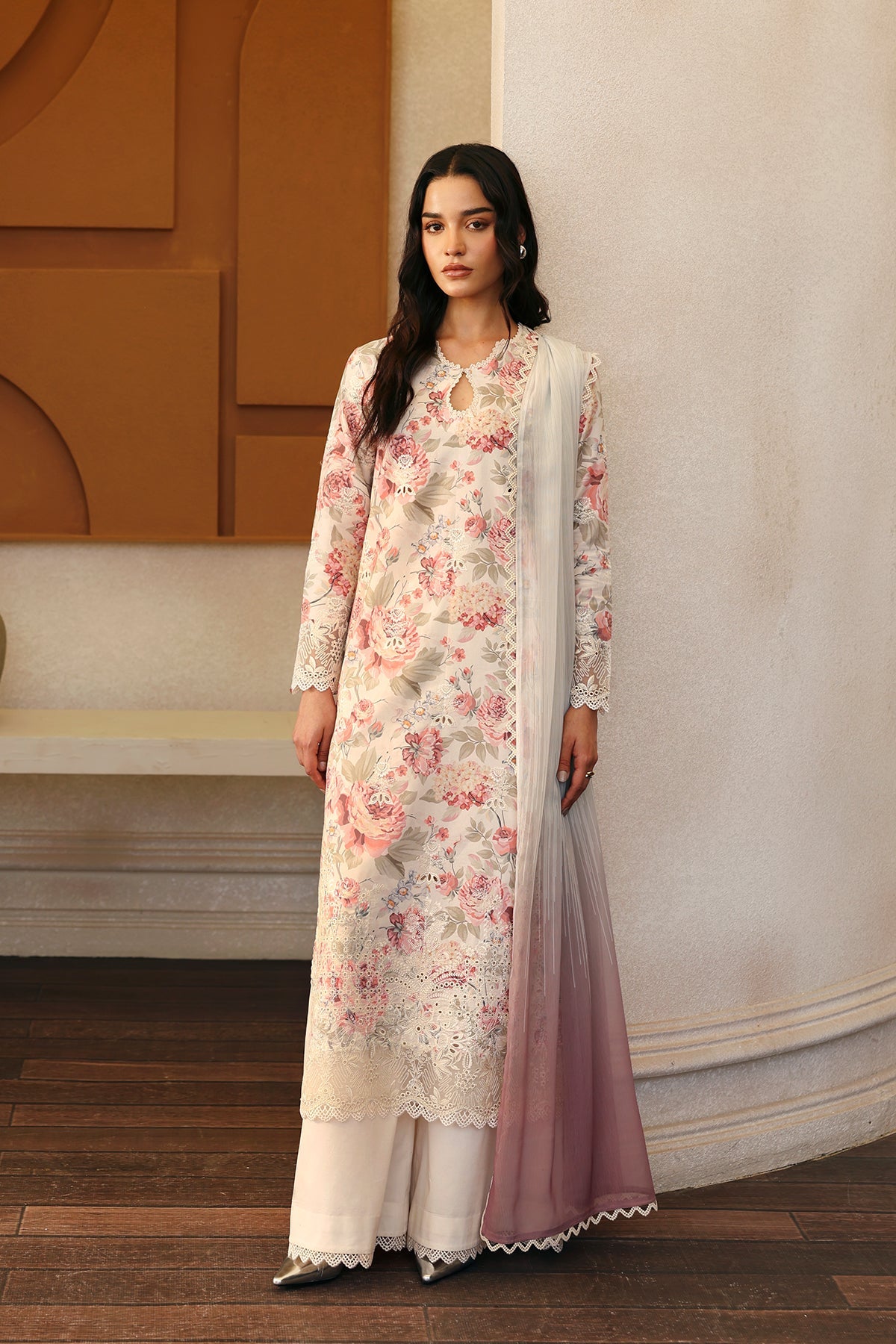Daybreak by Afrozeh Embroidered Lawn Suits Unstitched 3 Piece AF25DB D-03 Horizon Faded - Summer Collection