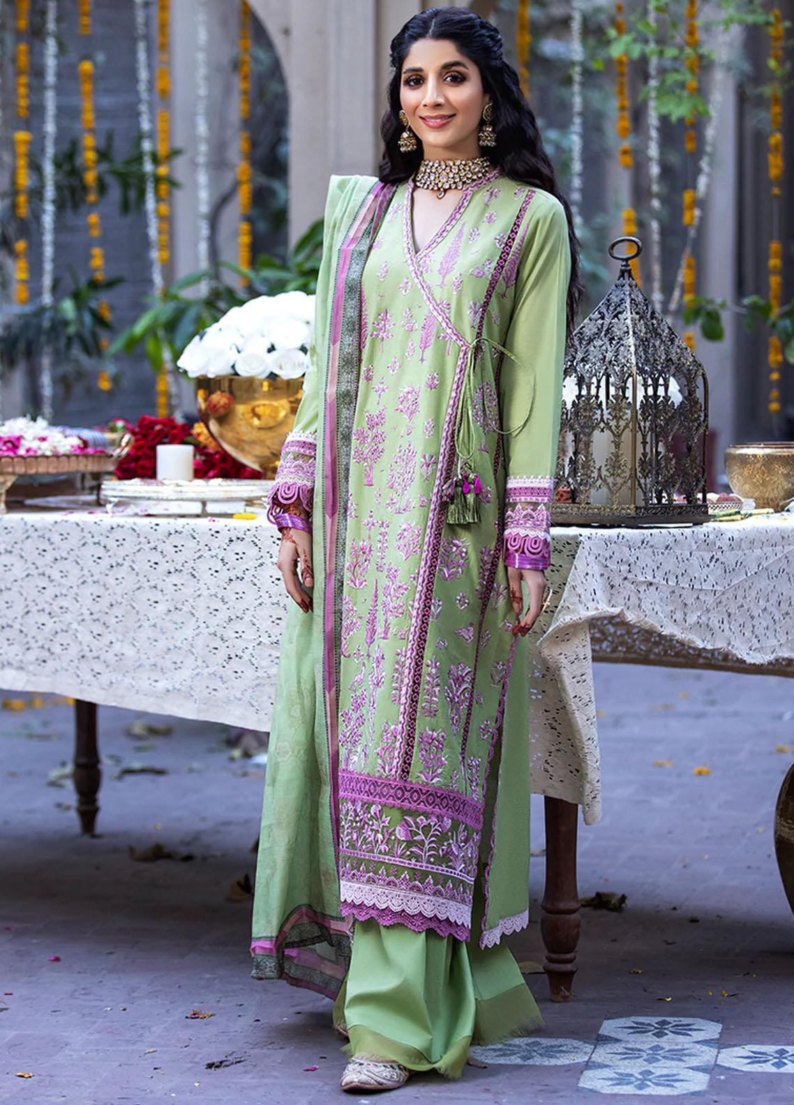 Sobia Nazir - Zysha Embroidered Lawn Suits Unstitched 3 Piece SN22Z Z5A Gul Bahar - Eid Collection